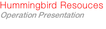 Hummingbird Resouces  Operation Presentation